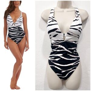 Bar III Zebra One Piece Swimsuit